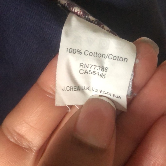 J crew downtown field jacket navy blue waxed cotton preppy casual office size S - Picture 4 of 5